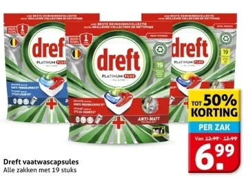 Aanbieding: Dreft vaatwascapsules