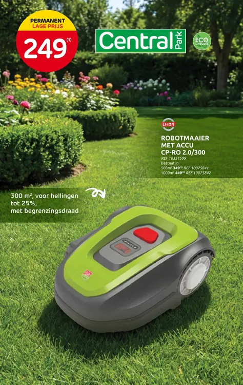 Promotie: Robotmaaier met accu cp-ro 2.0/300