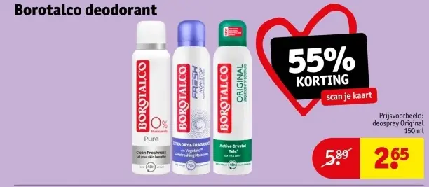 Aanbieding: Borotalco deodorant