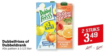 Aanbieding: Dubbelfrisss of Dubbeldrank