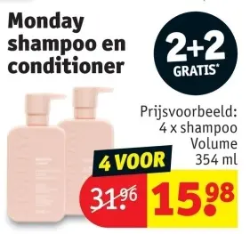 Promotie: shampoo en conditioner