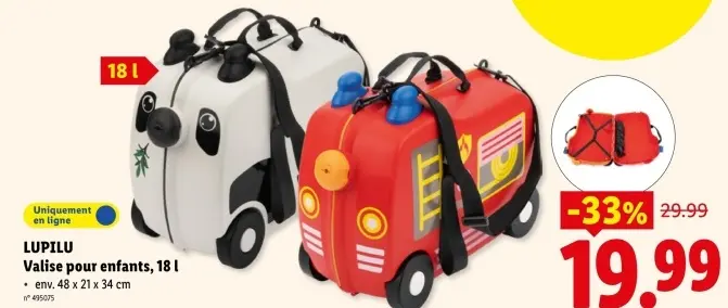 Offre: Valise pour enfants