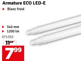 Aanbieding: Armature LED Eco LED-E blanc neutre 1200 lm 9,5 W 54 cm EGLO