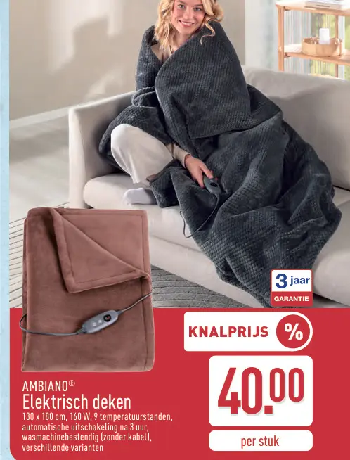 Promotie: Elektrisch deken