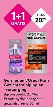 Aanbieding: Garnier en L'Oréal Paris Gezichtsreiniging en -verzorging