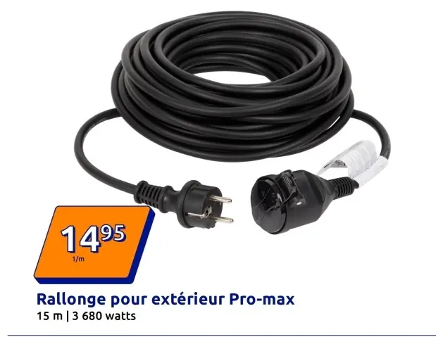 Offre: Rallonge pour extérieur Pro-Max