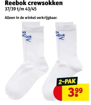 Aanbieding: crewsokken