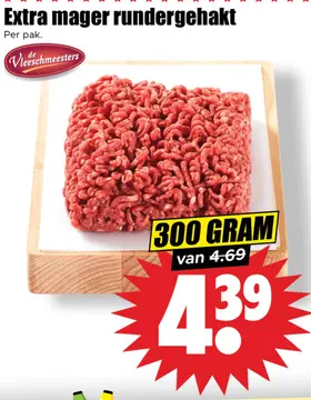 Aanbieding: Extra mager rundergehakt