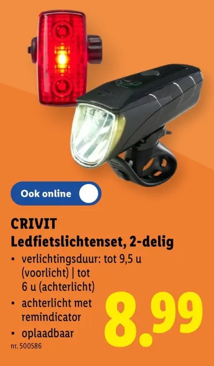 Promotie: Ledfietslichtenset, 2-delig