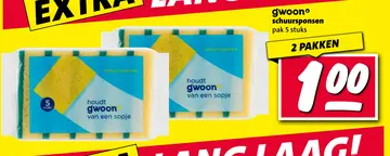 Aanbieding: gwoon schuursponsen