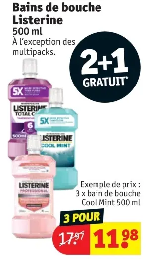 Offre: Bains de bouche