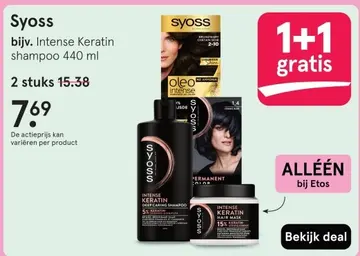 Aanbieding: Syoss bijv. Intense Keratin shampoo