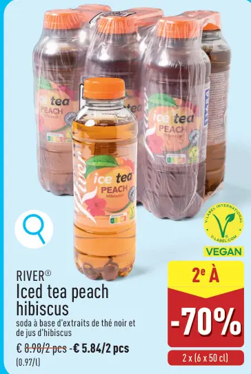 Offre: Iced tea peach hibiscus