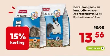 Aanbieding: Care+ konijnen- en knaagdierenvoer