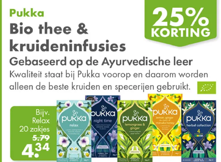 Aanbieding: Bio thee & kruideninfusies