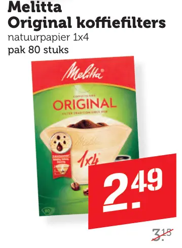 Aanbieding: Original koffiefilters