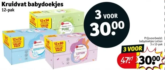 Aanbieding: Kruidvat babydoekjes