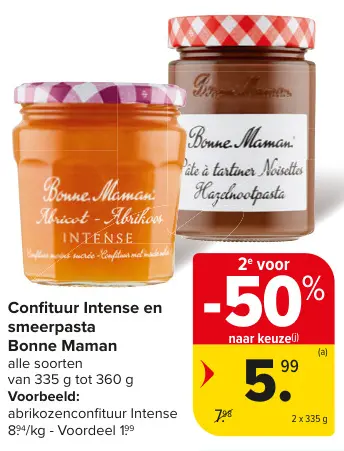 Promotie: Confituur Intense en smeerpasta