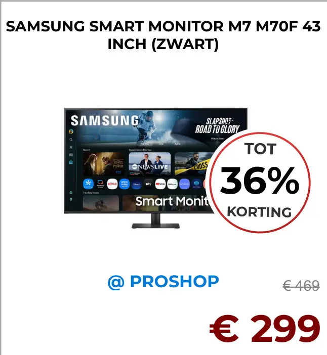 Aanbieding: Smart monitor m7 m70f