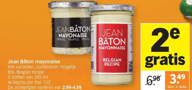 Promotie: Jean Bâton mayonaise