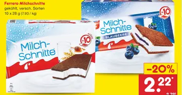 Aanbieding: Ferrero Milchschnitte