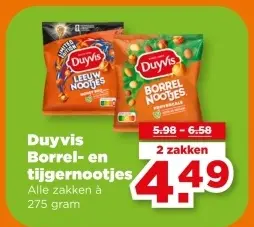 Borrel- en tijgernootjes