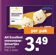 Aanbieding: Sneeuwpop-ijstaartjes