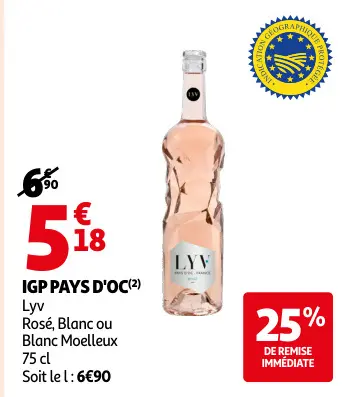 Promotie: IGP Pays D'Oc Lyv