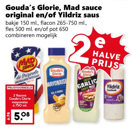 Aanbieding: Mad sauce original en/of Yildriz saus