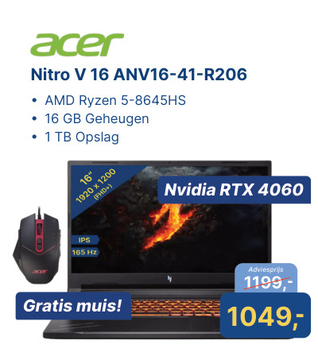 Aanbieding: Nitro V 16 ANV16-41-R206