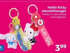 Aanbieding: Hello Kitty sleutelhanger
