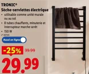Offre: Sèche-serviettes électrique