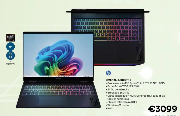 Offre: Omen 16-ak0007nb