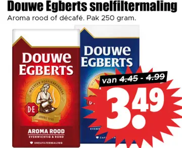 Aanbieding: Douwe Egberts snelfiltermaling