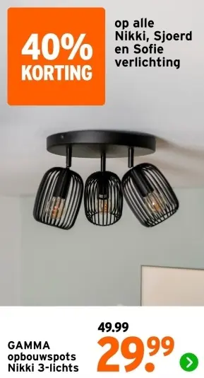 Aanbieding: Alle Nikki, Sjoerd en Sofie verlichting