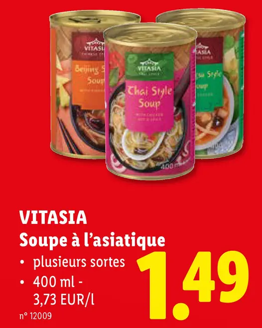 Offre: Soupe à l'asiatique