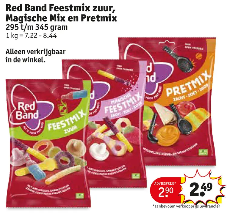 Promotie: Feestmix zuur, Magische Mix en Pretmix