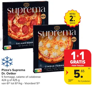 Aanbieding: Pizza's Suprema