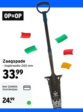 Aanbieding: Zaagspade