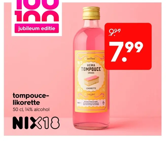 Aanbieding: Tompouce-likorette
