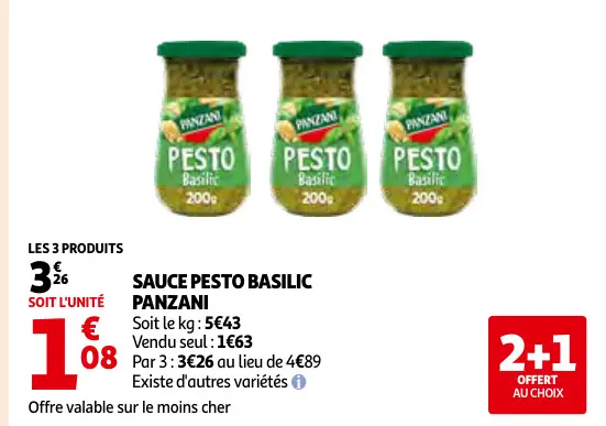 Aanbieding: Sauce pesto basilic