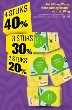 Aanbieding: standaard egalisatie-mortel