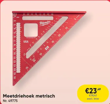 Promotie: Meetdriehoek metrisch