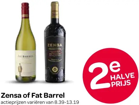 Aanbieding: Zensa & Fat Barrel Wijn