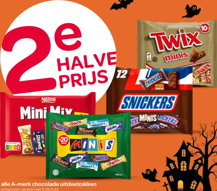 Aanbieding: Chocolade uitdeelzakken