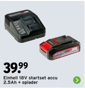 Aanbieding: 18V startset accu