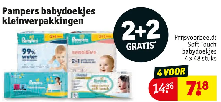 Aanbieding: Pampers babydoekjes