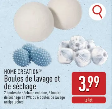 Offre: Boules de lavage et de séchage