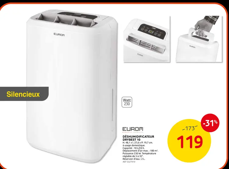 Promotie: Déshumidificateur drybest 10