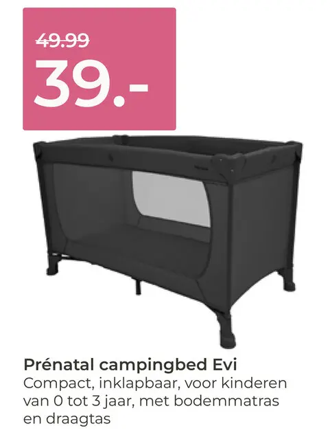 Aanbieding: campingbed Evi